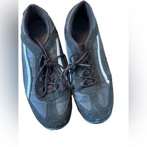 Danskin‎ Now Womens Black Low Top Lace Up Athletic Walking Sneakers Shoes